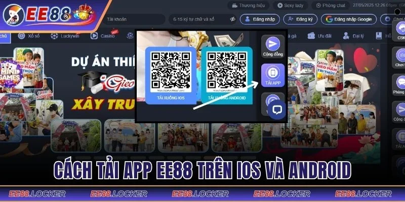 Hướng dẫn chi tiết tải app EE88 trên iOS và Android